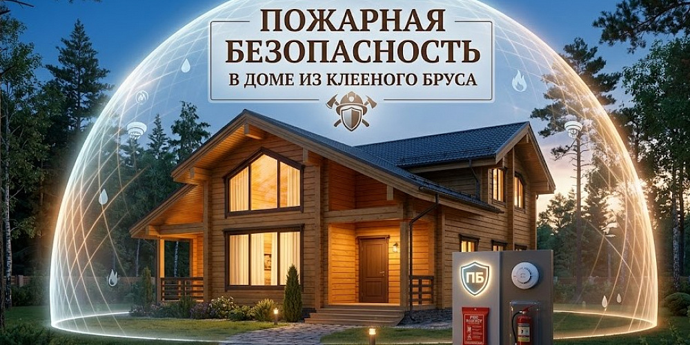 Пожарная безопасность в доме из клееного бруса: мифы и реальность