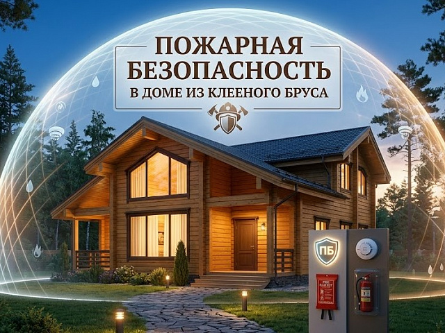 Пожарная безопасность в доме из клееного бруса: мифы и реальность