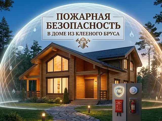 Пожарная безопасность в доме из клееного бруса: мифы и реальность