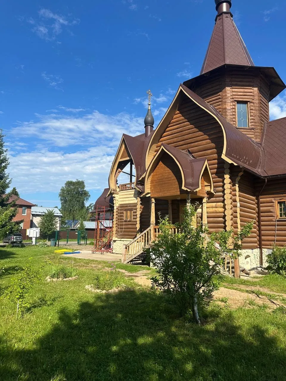 Объект "Храм Царственных Страстопевцев", Московская область, д. Аляухово